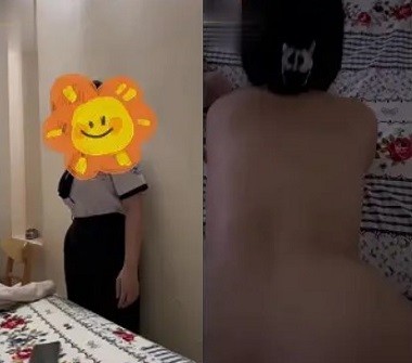 Bộ đồ học sinh nhưng thân hình phụ huynh