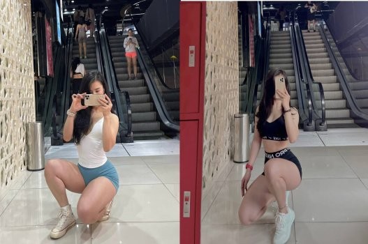 Gymer mông căng bị vỗ khiến rên khoái lạc